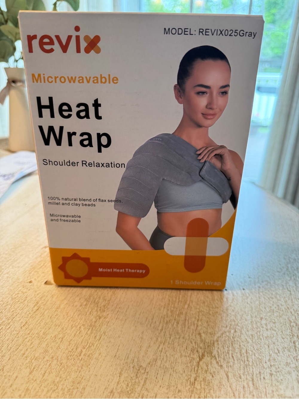 Revix Microwavable Heat Wrap Shoulder Relaxation - Gray